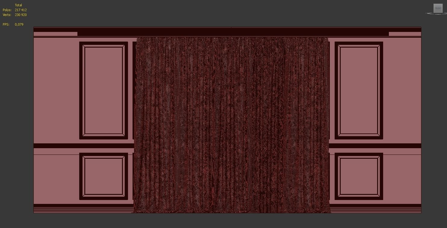 Curtain Set 60 3D model_4