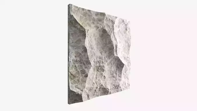 471-RockPanel piece of rock on wall