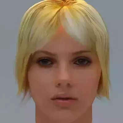 Scarlett Johansson Hair 3D model