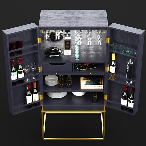 Harper campaign bar open 3D model