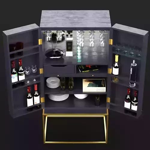 Harper campaign bar open 3D model