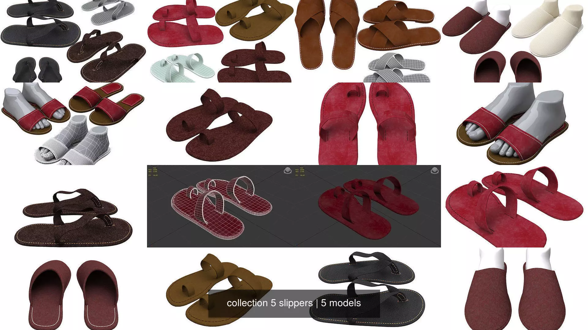 collection 5 slippers sandals and flip flops _1
