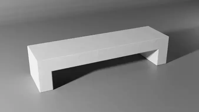 Bench 2 made of concrete