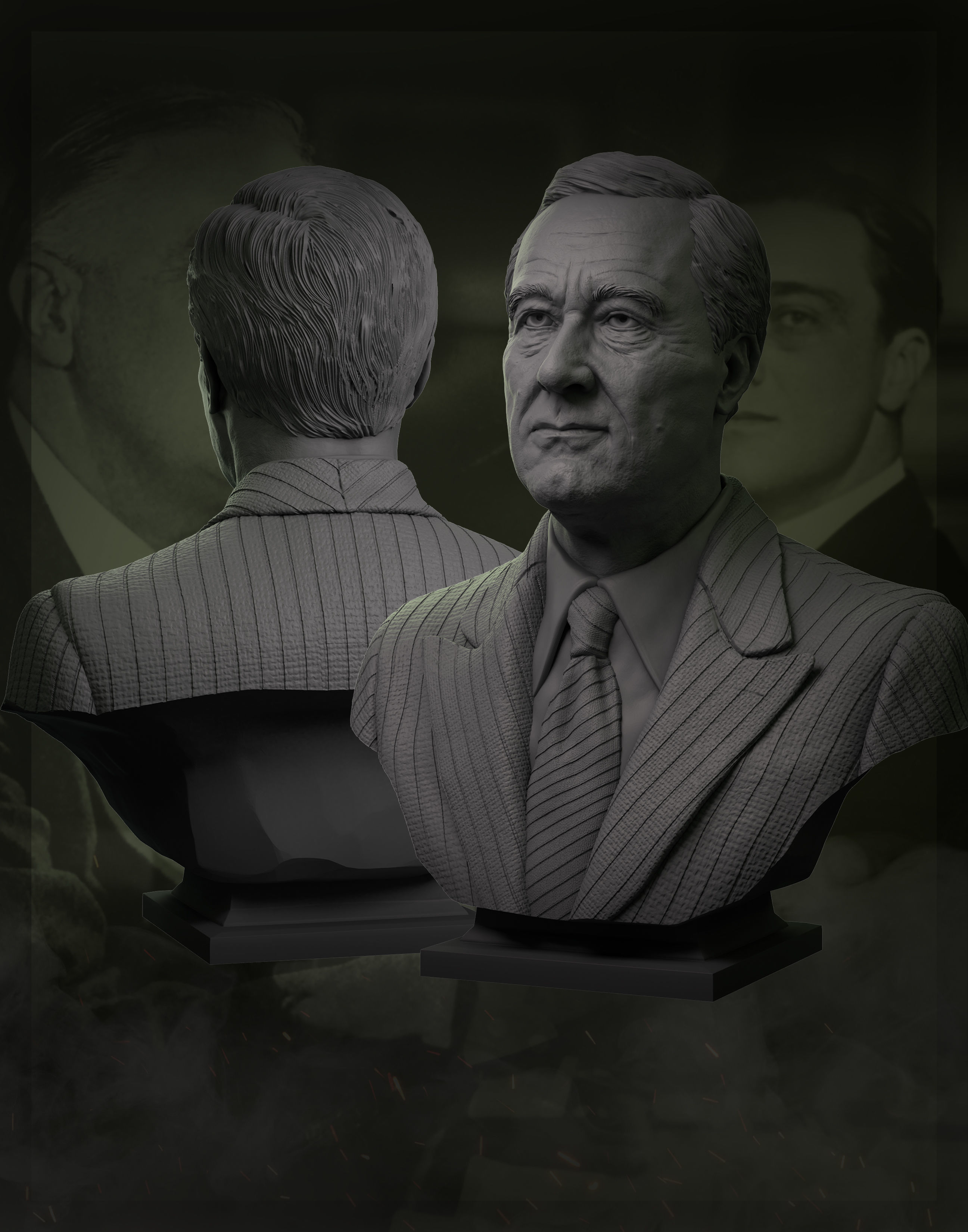 Franklin Delano Roosevelt 3D print model_19