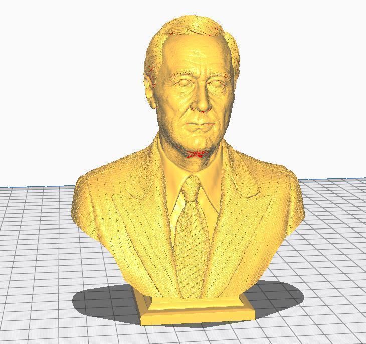 Franklin Delano Roosevelt 3D print model_4