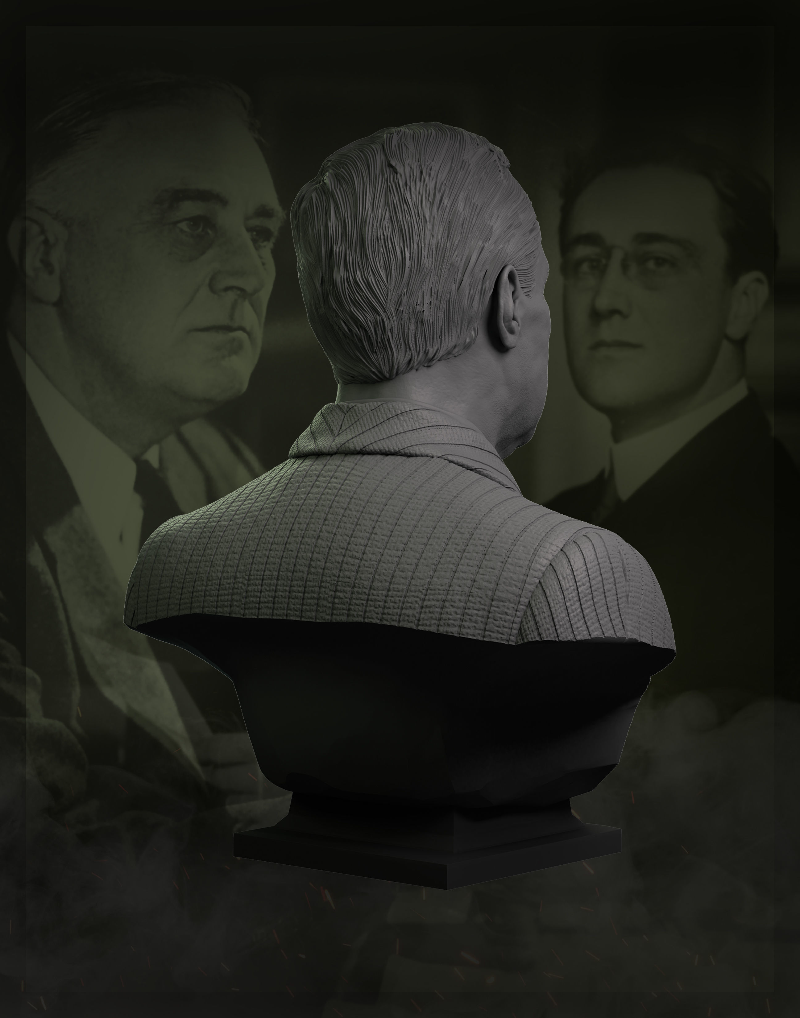 Franklin Delano Roosevelt 3D print model_10
