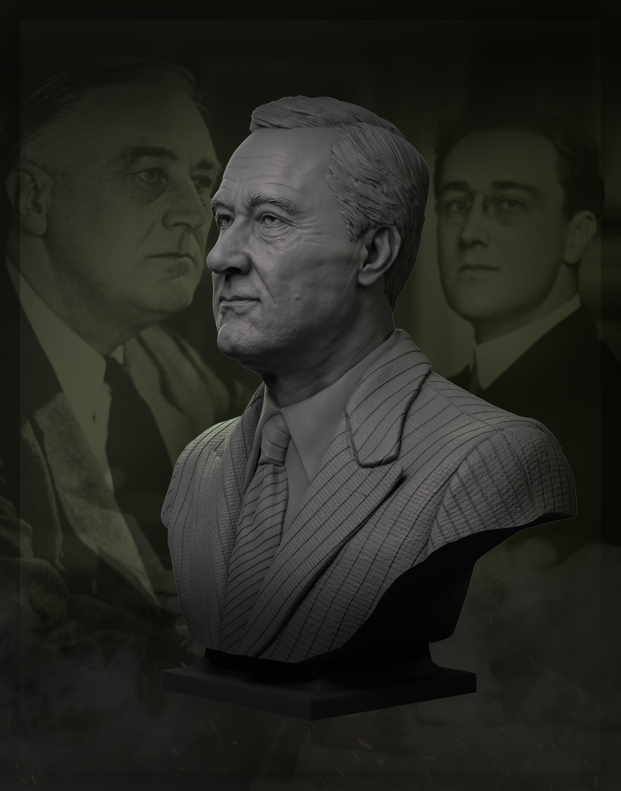 Franklin Delano Roosevelt 3D print model_14