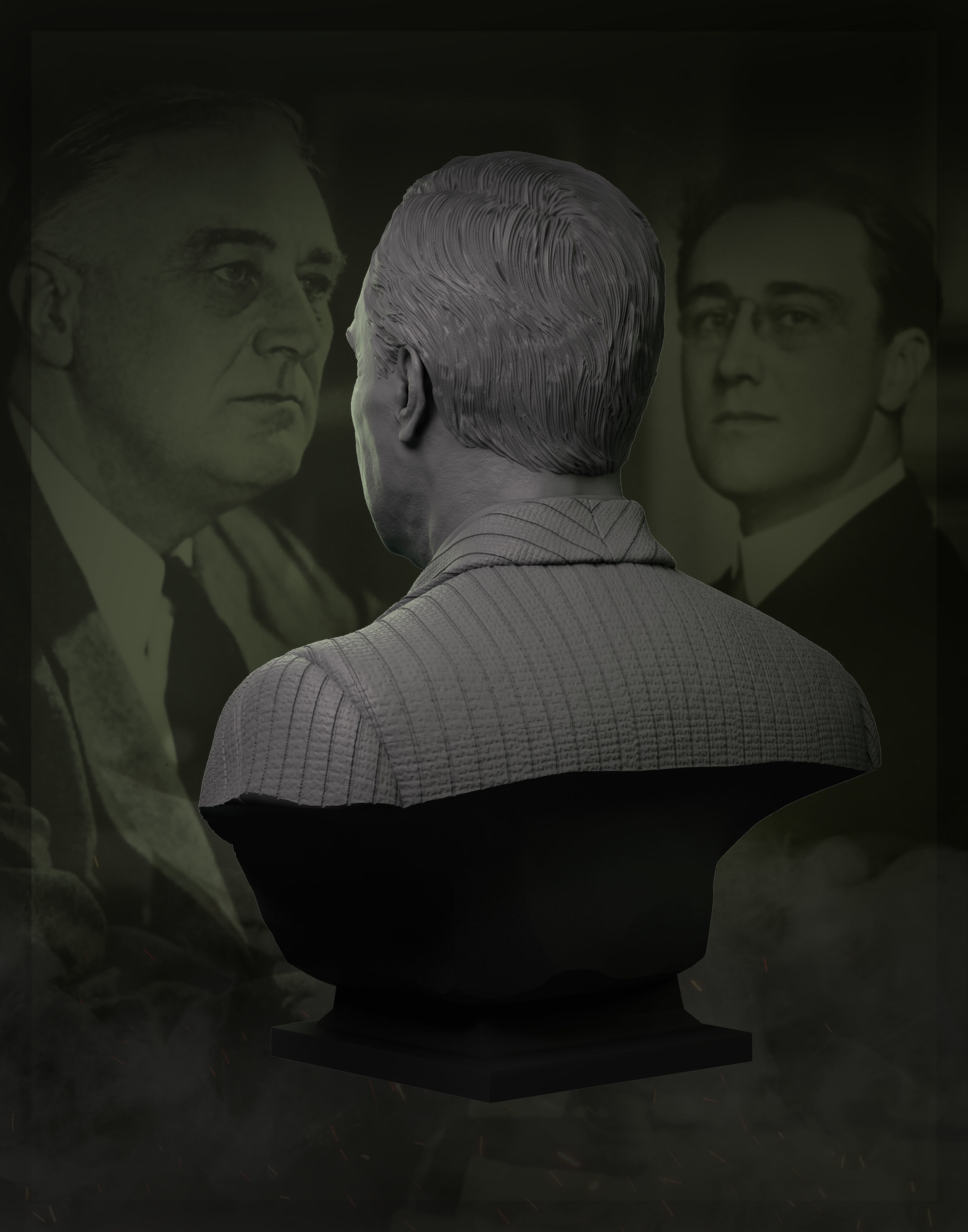 Franklin Delano Roosevelt 3D print model_12
