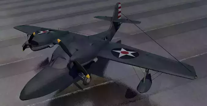 Grumman G-44 Widgeon 3D model