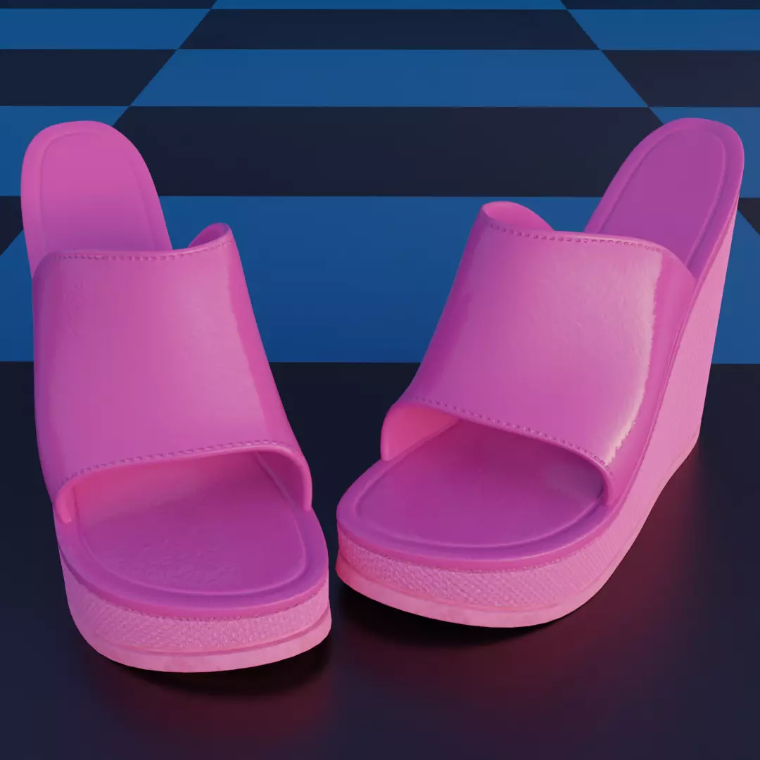High Heel Sandals 3D model