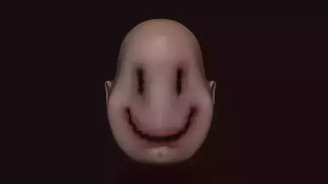 Smiley Mask - Terror Creepy Halloween Low-poly 3D model