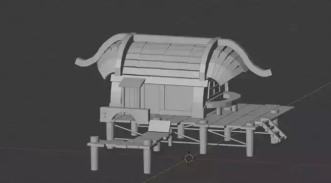 fishHouse house with roof