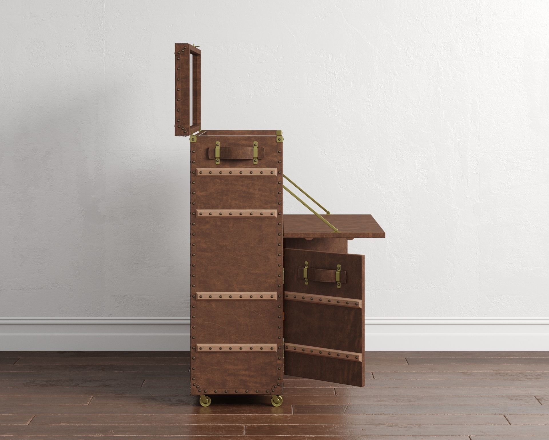 Safari Leather Open Bar 3D model_12