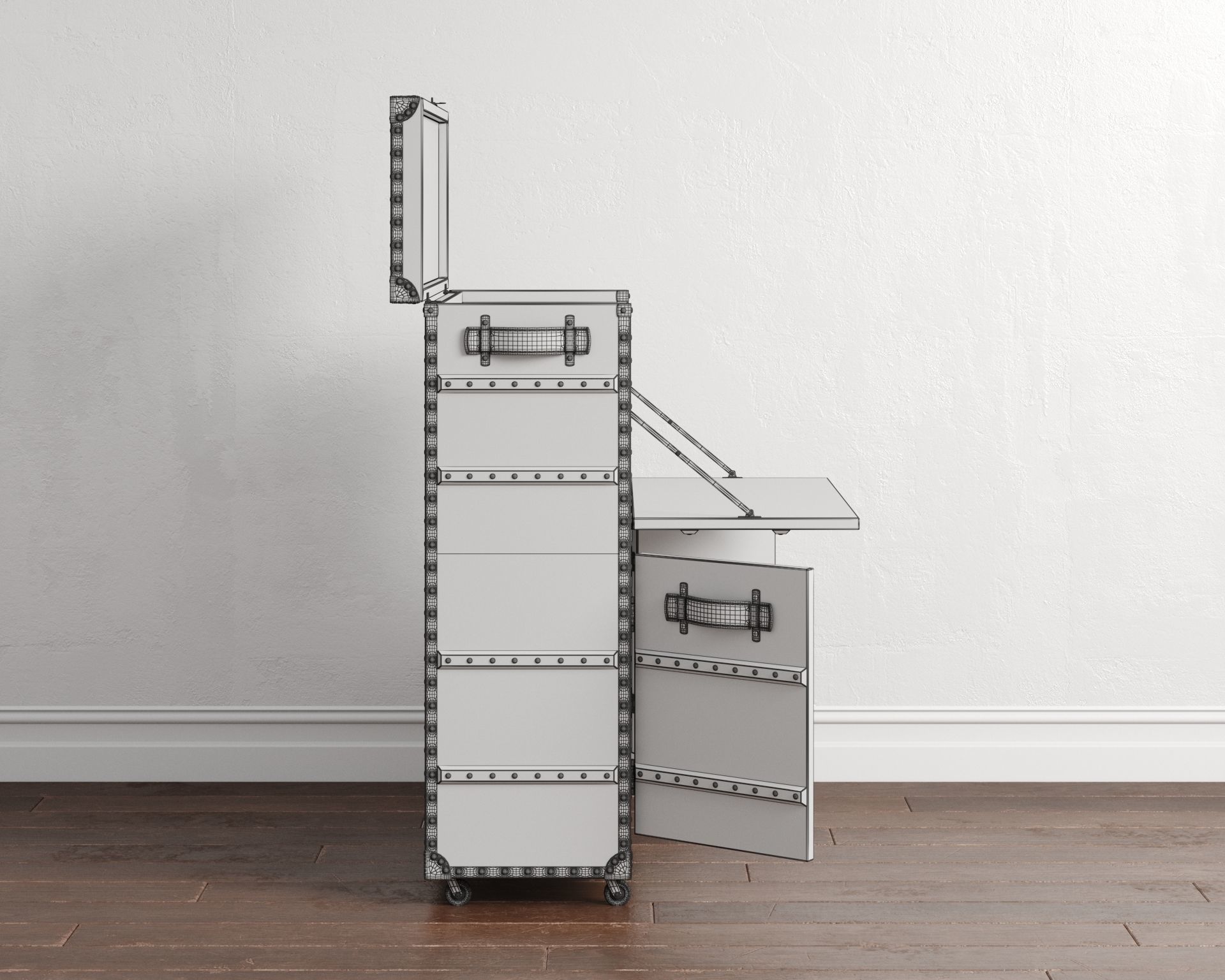 Safari Leather Open Bar 3D model_24