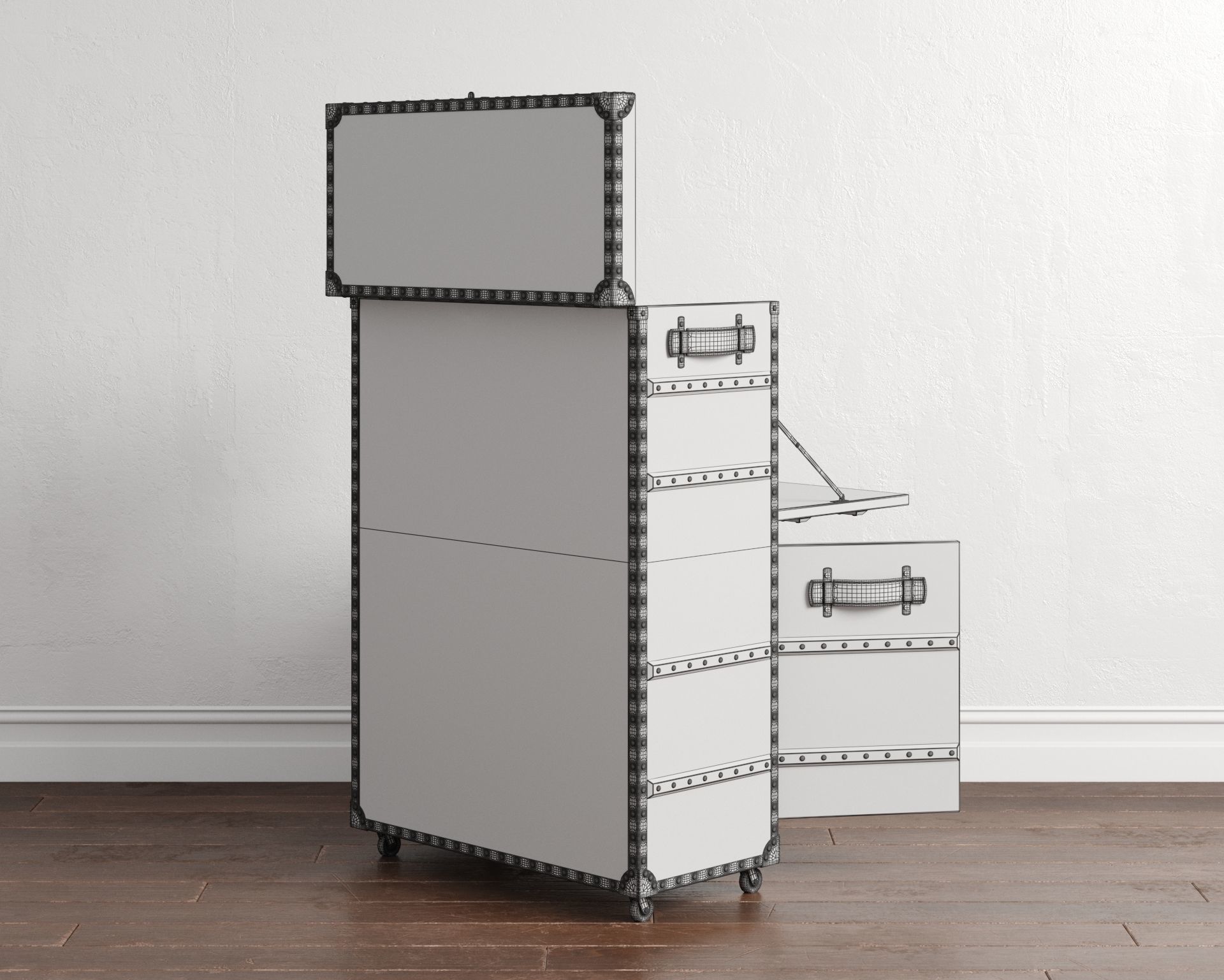 Safari Leather Open Bar 3D model_25