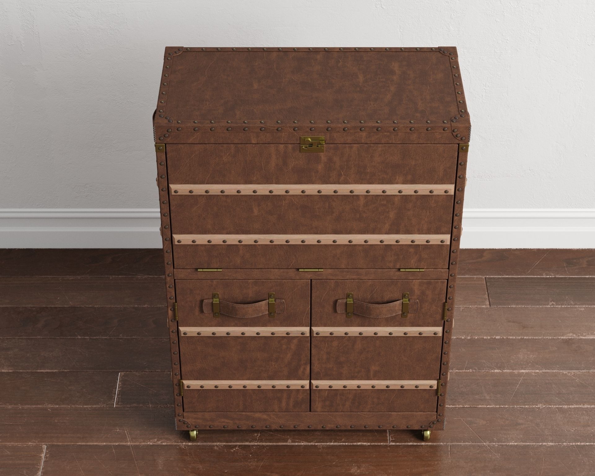 Safari Leather Open Bar 3D model_9