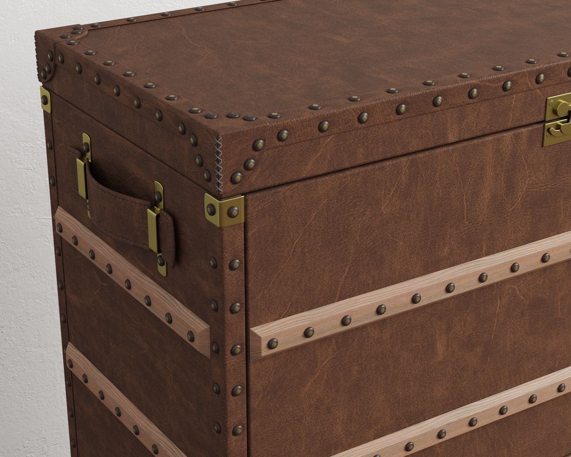 Safari Leather Open Bar 3D model_7