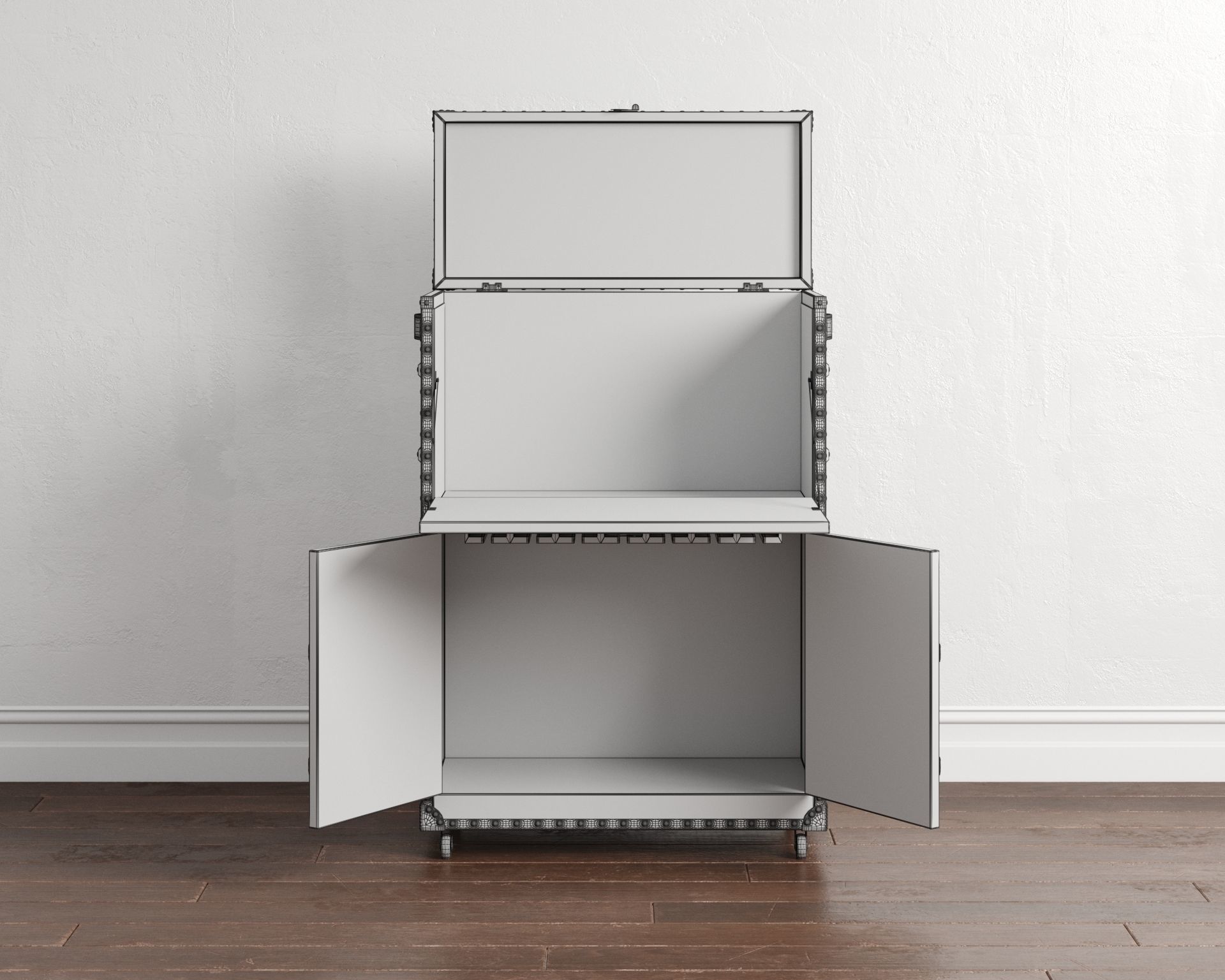 Safari Leather Open Bar 3D model_22