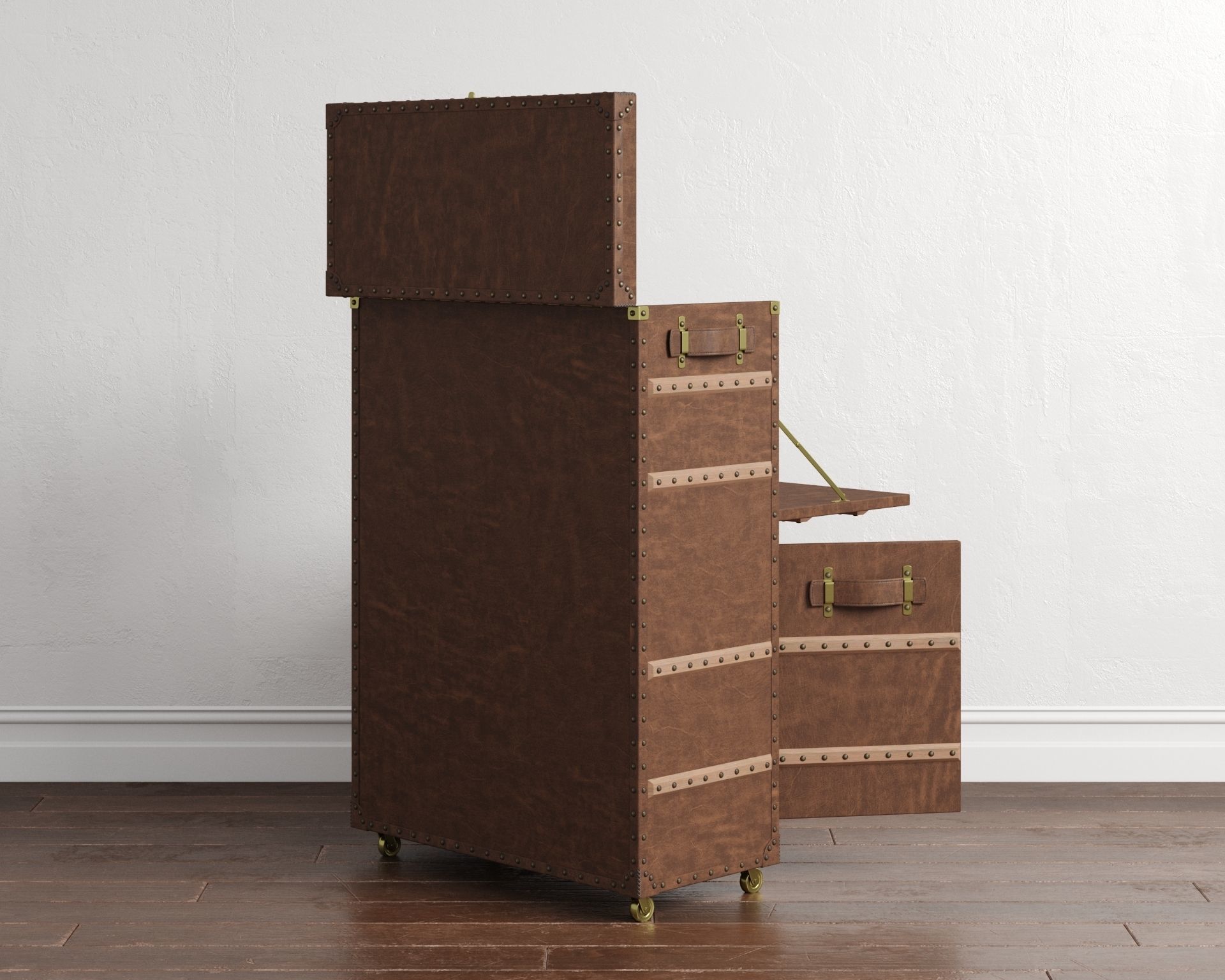 Safari Leather Open Bar 3D model_13