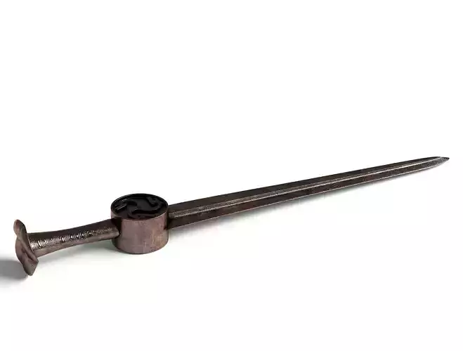 Sword 3 wooden stick with metal tip