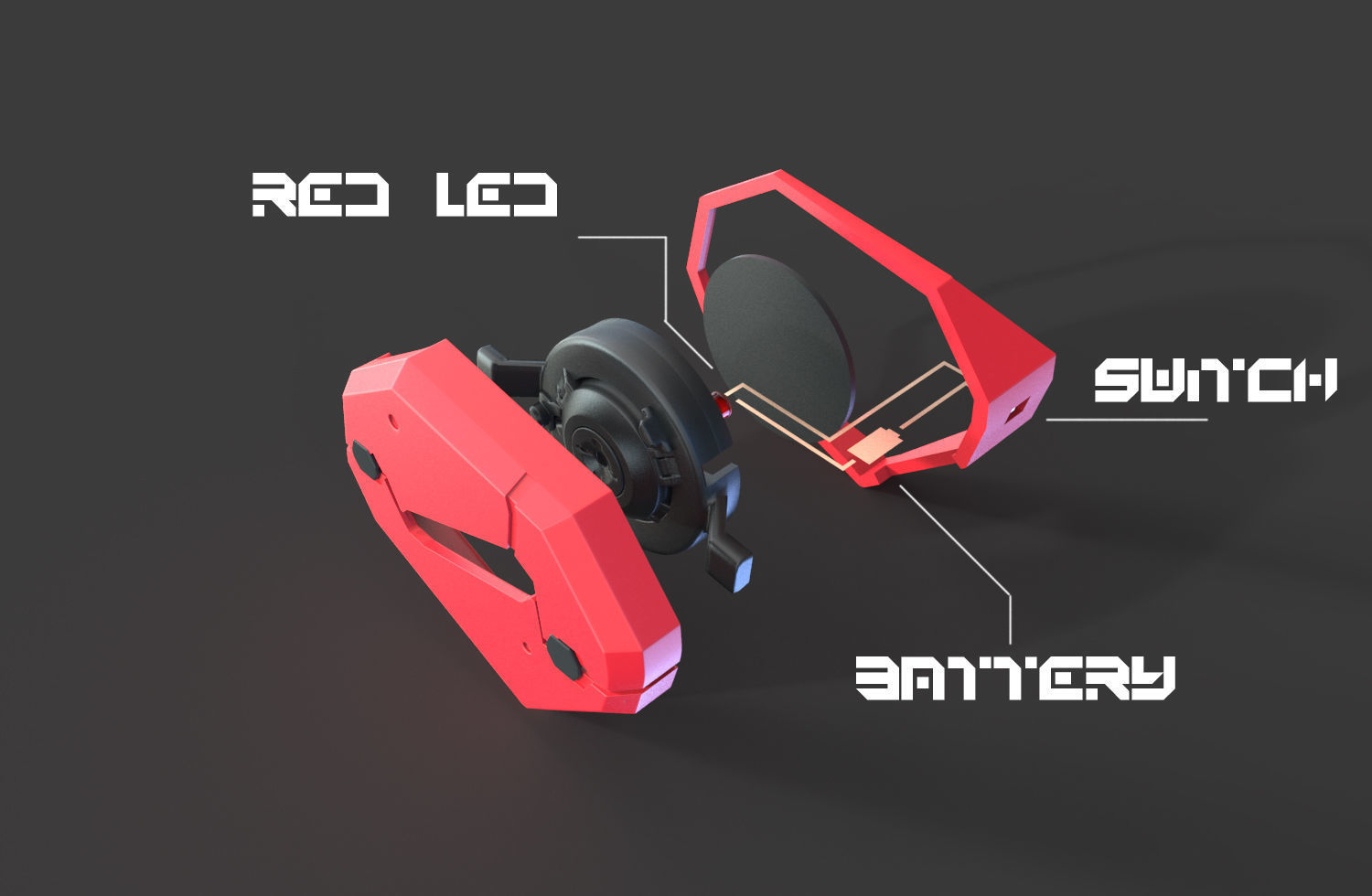 Cyberpunk Demon Ninja  Mask 3D print model_4