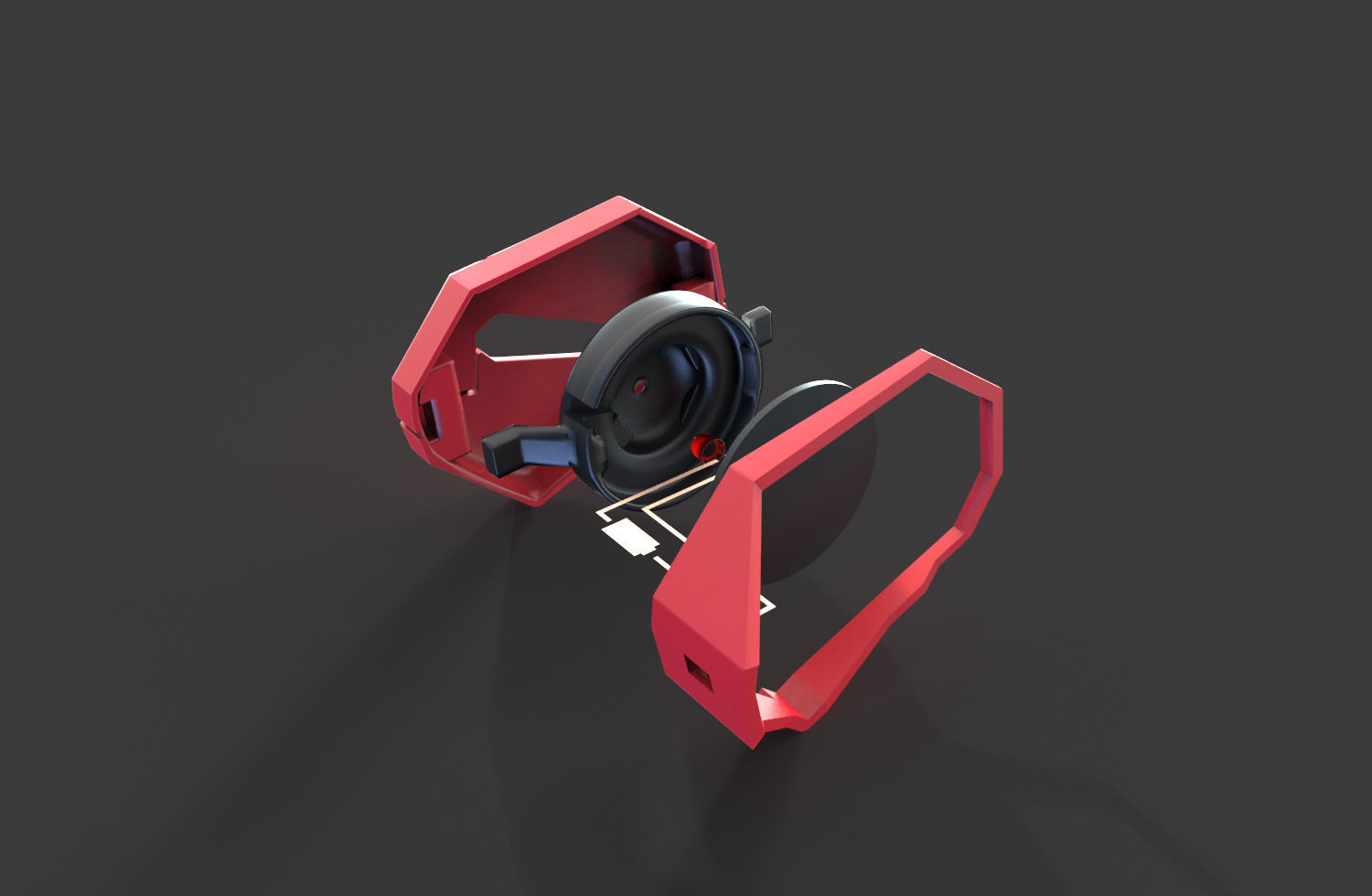 Cyberpunk Demon Ninja  Mask 3D print model_5