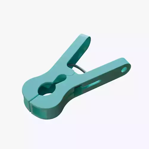 Plastic Clothespin 3D model