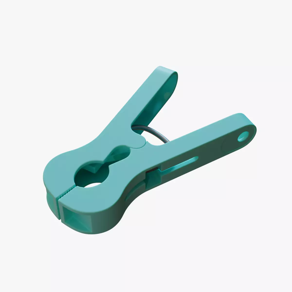 Plastic Clothespin 3D model 3D model