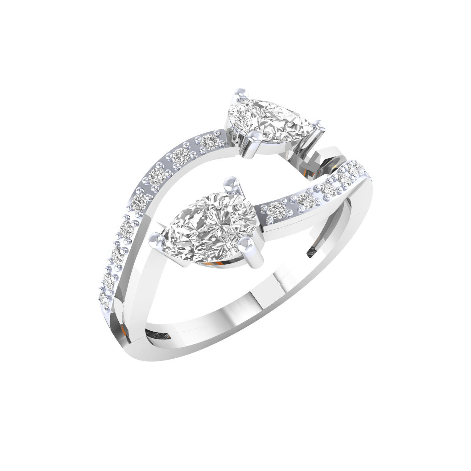 Women ring 3dm render 3D print model 3D print model_8