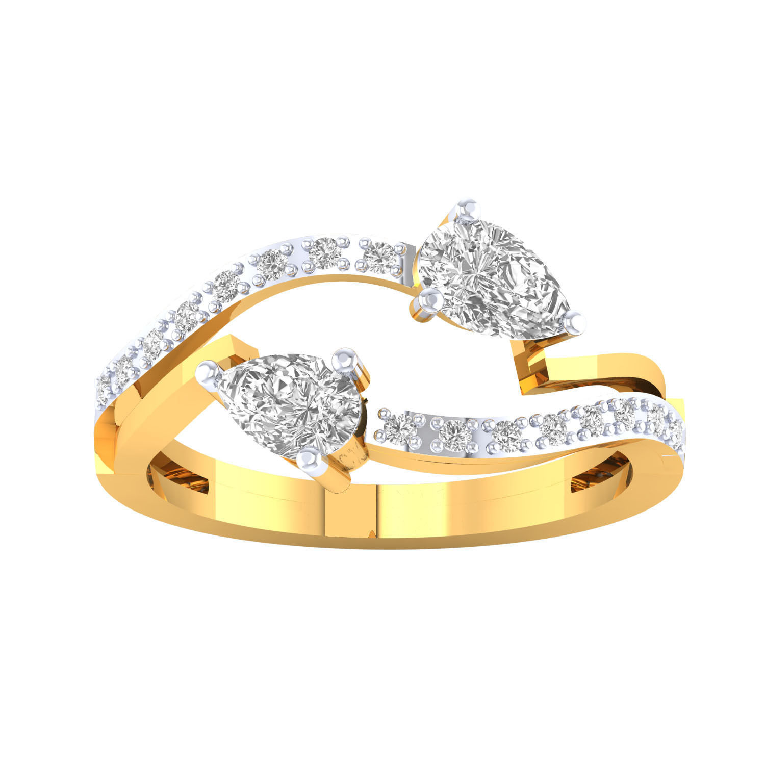 Women ring 3dm render 3D print model 3D print model_6