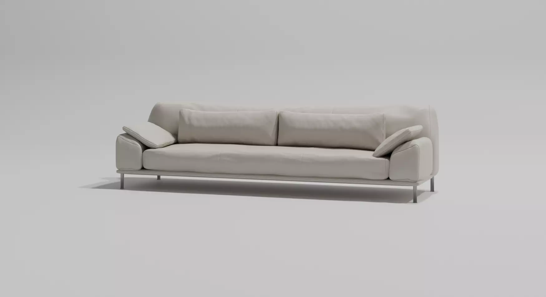 Leather Sofa 3D model_0