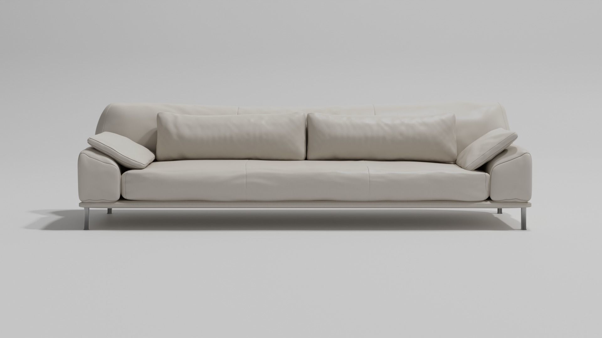 Leather Sofa 3D model_2