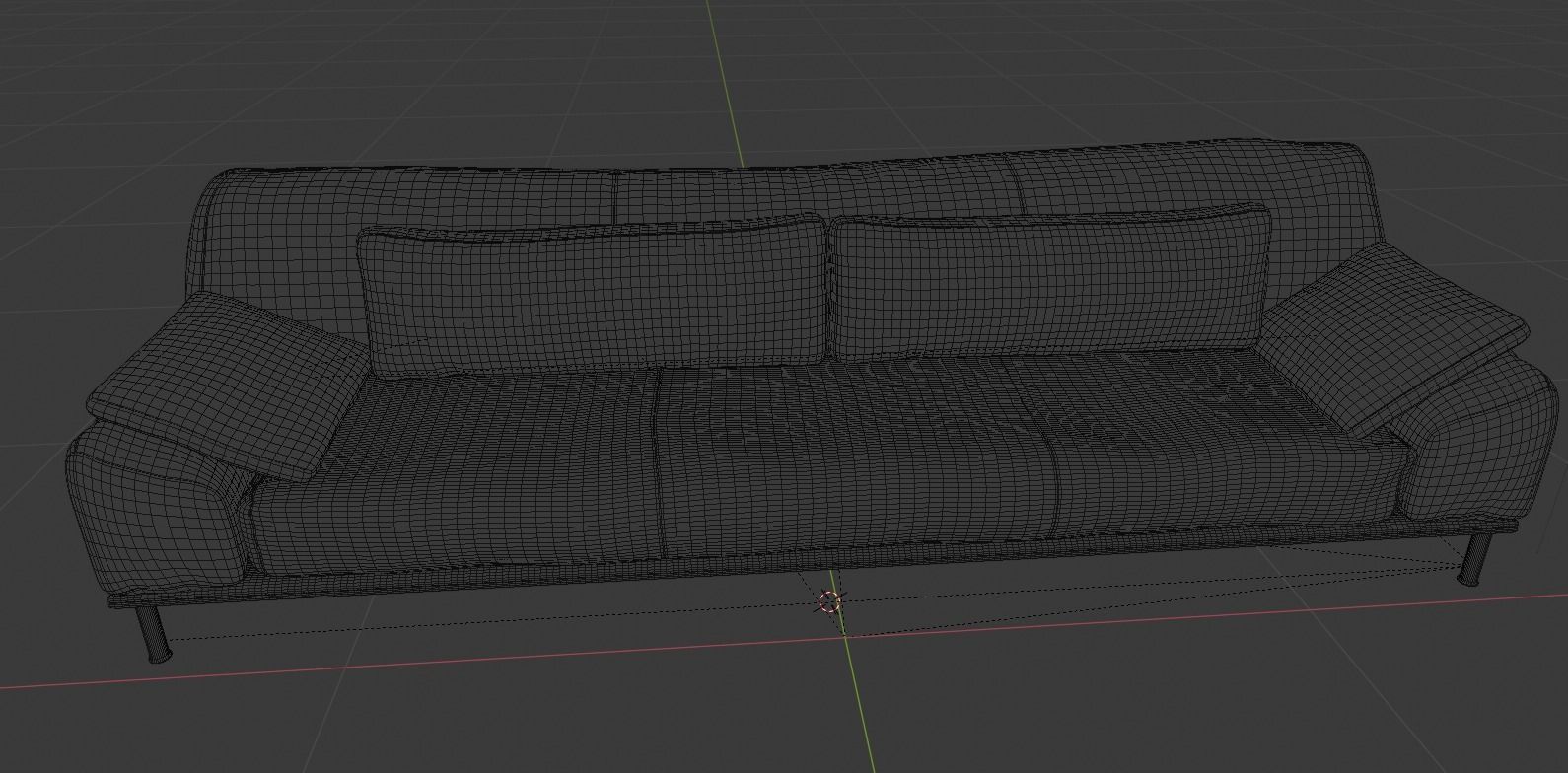 Leather Sofa 3D model_6