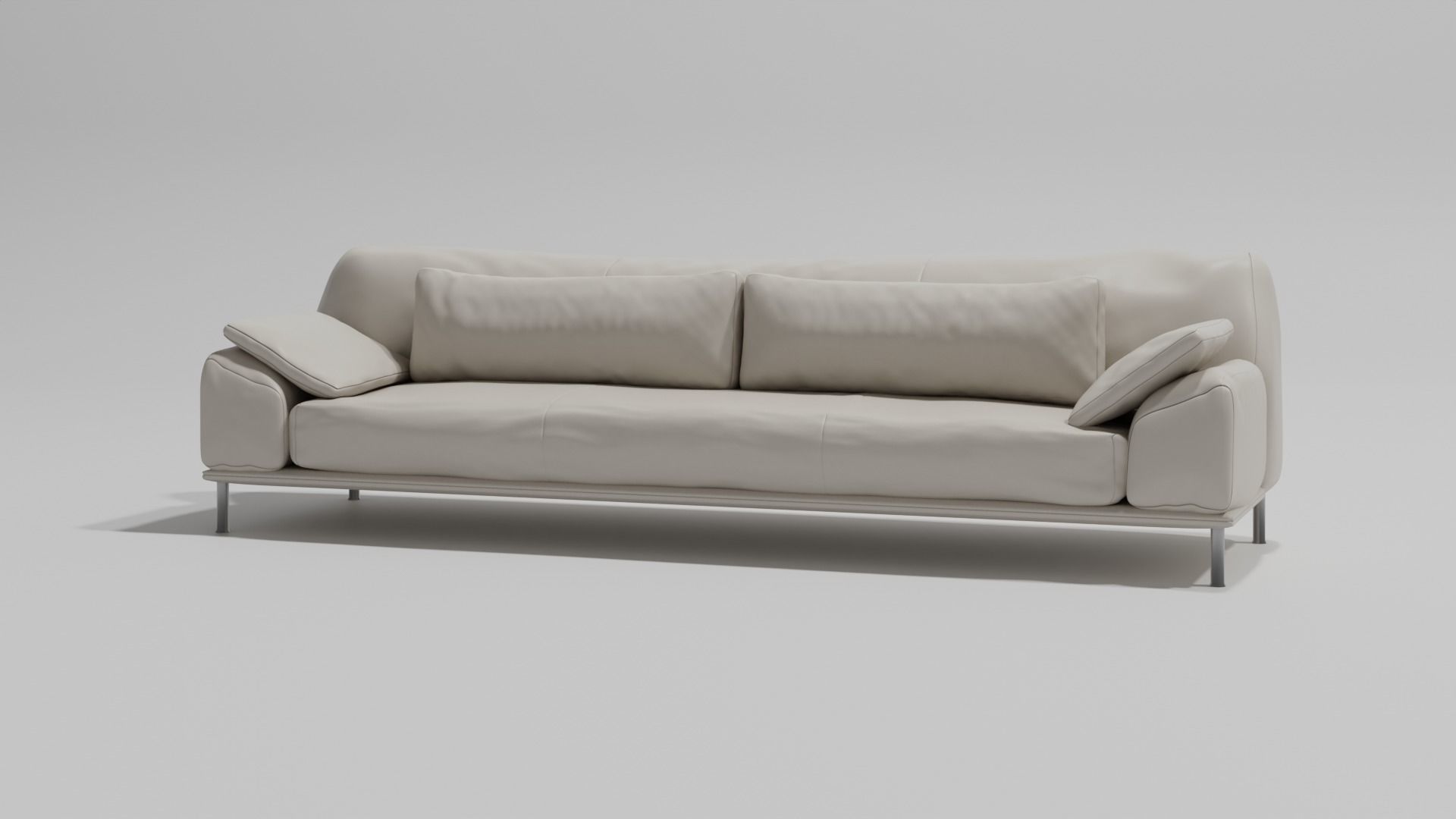 Leather Sofa 3D model_1