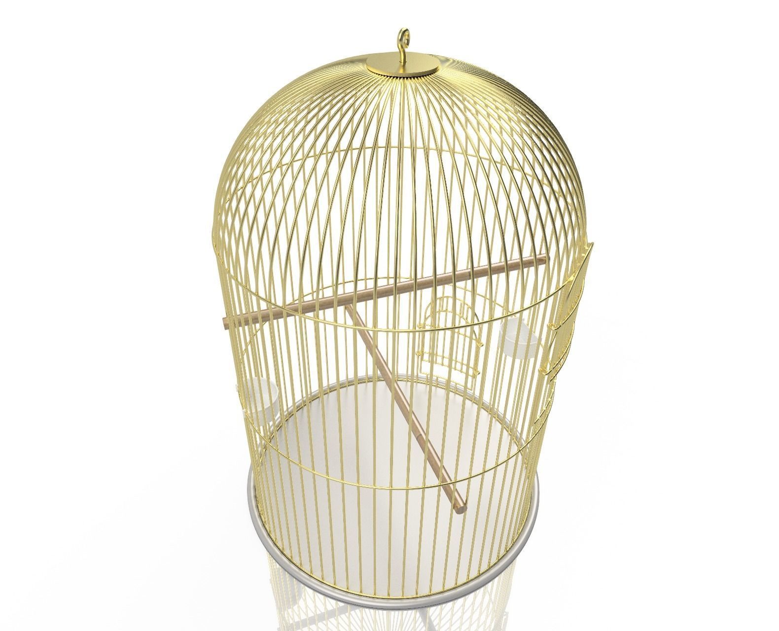 BirdCage lamp 3D model_2