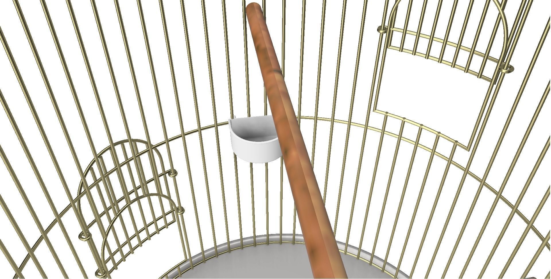 BirdCage lamp 3D model_6