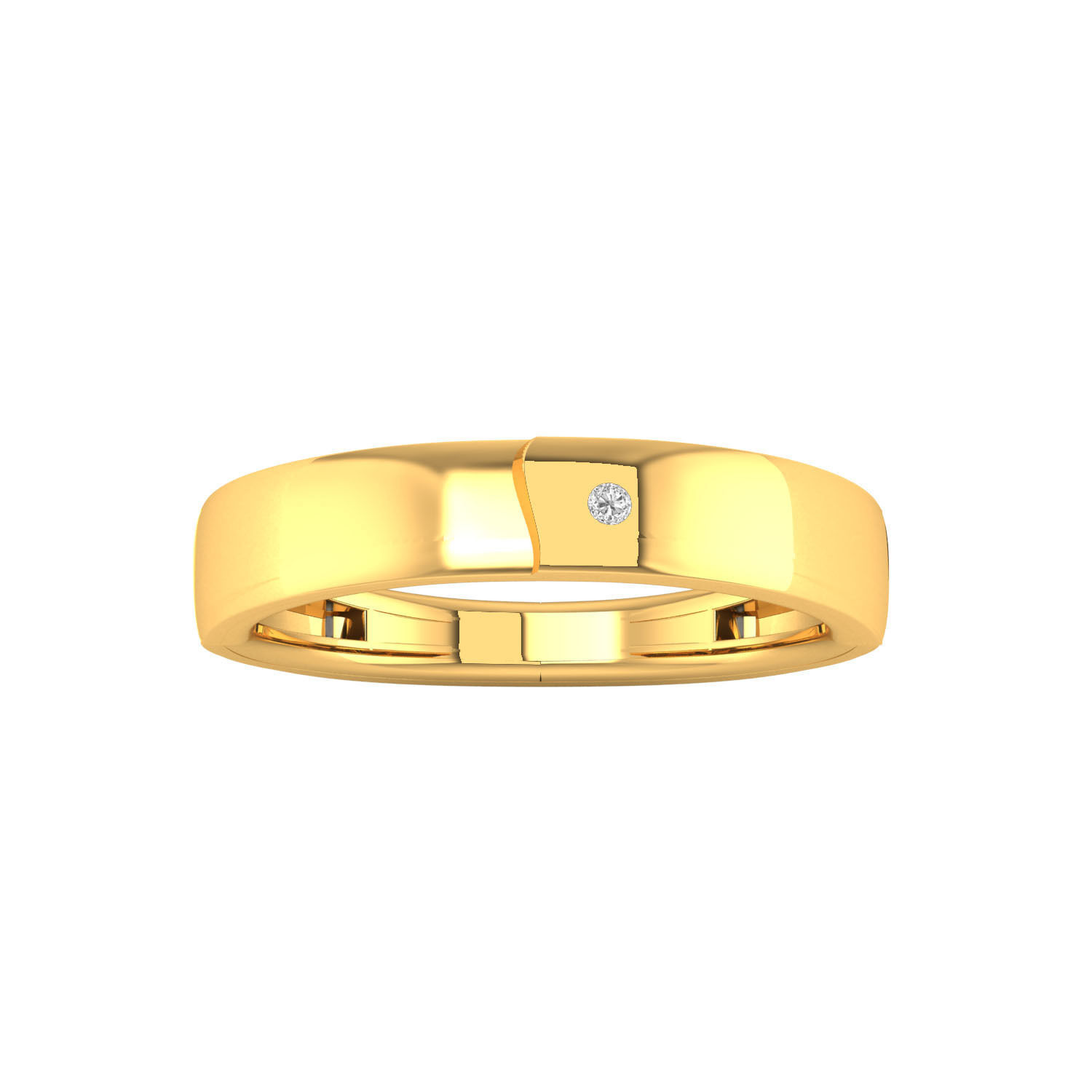Women band ring 3dm render 3D print model 3D print model_4
