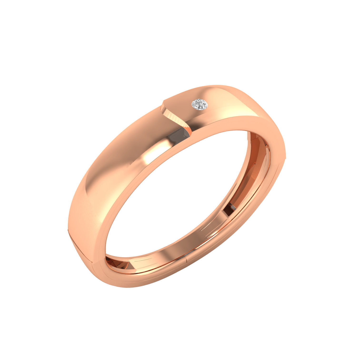 Women band ring 3dm render 3D print model 3D print model_5