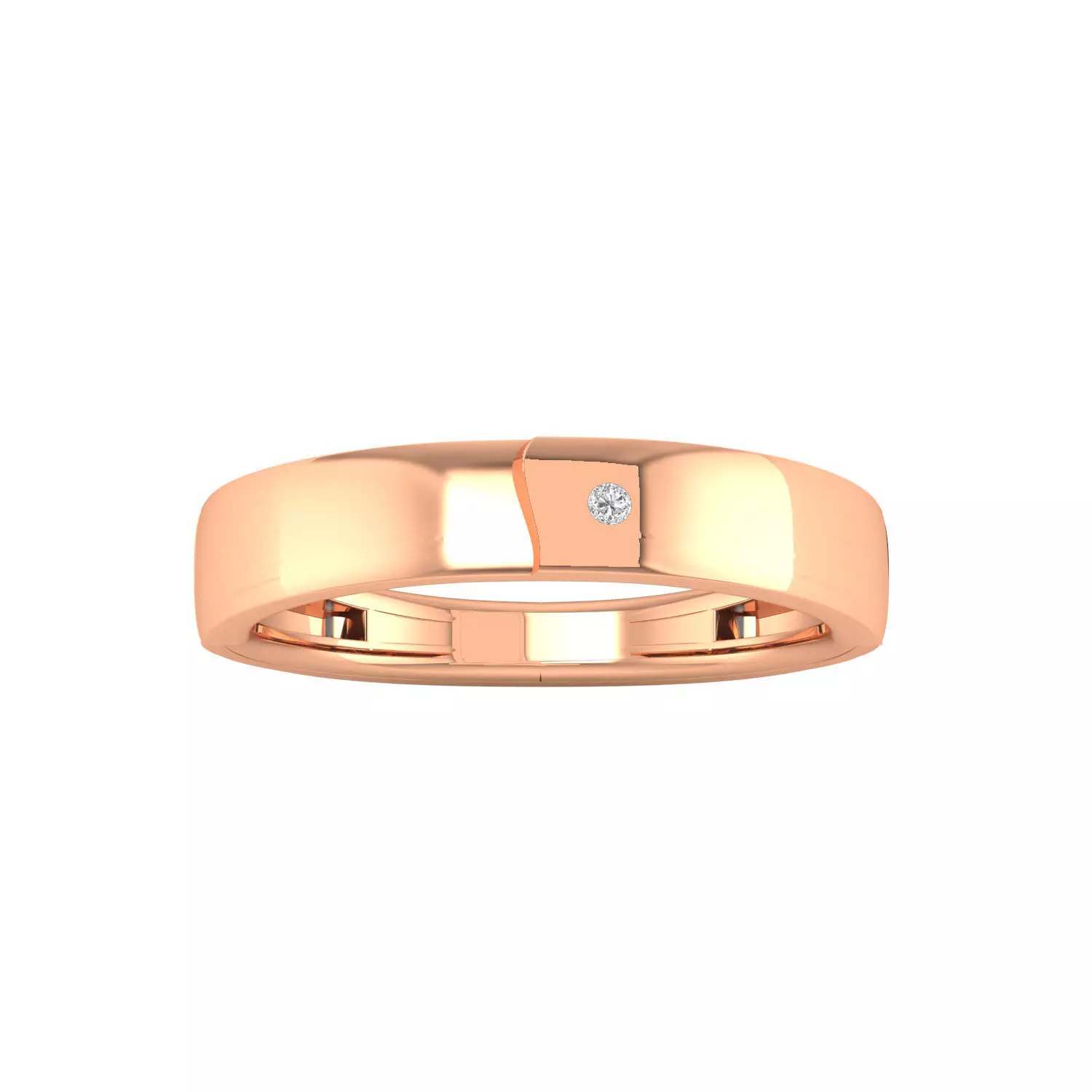 Women band ring 3dm render 3D print model 3D print model_0