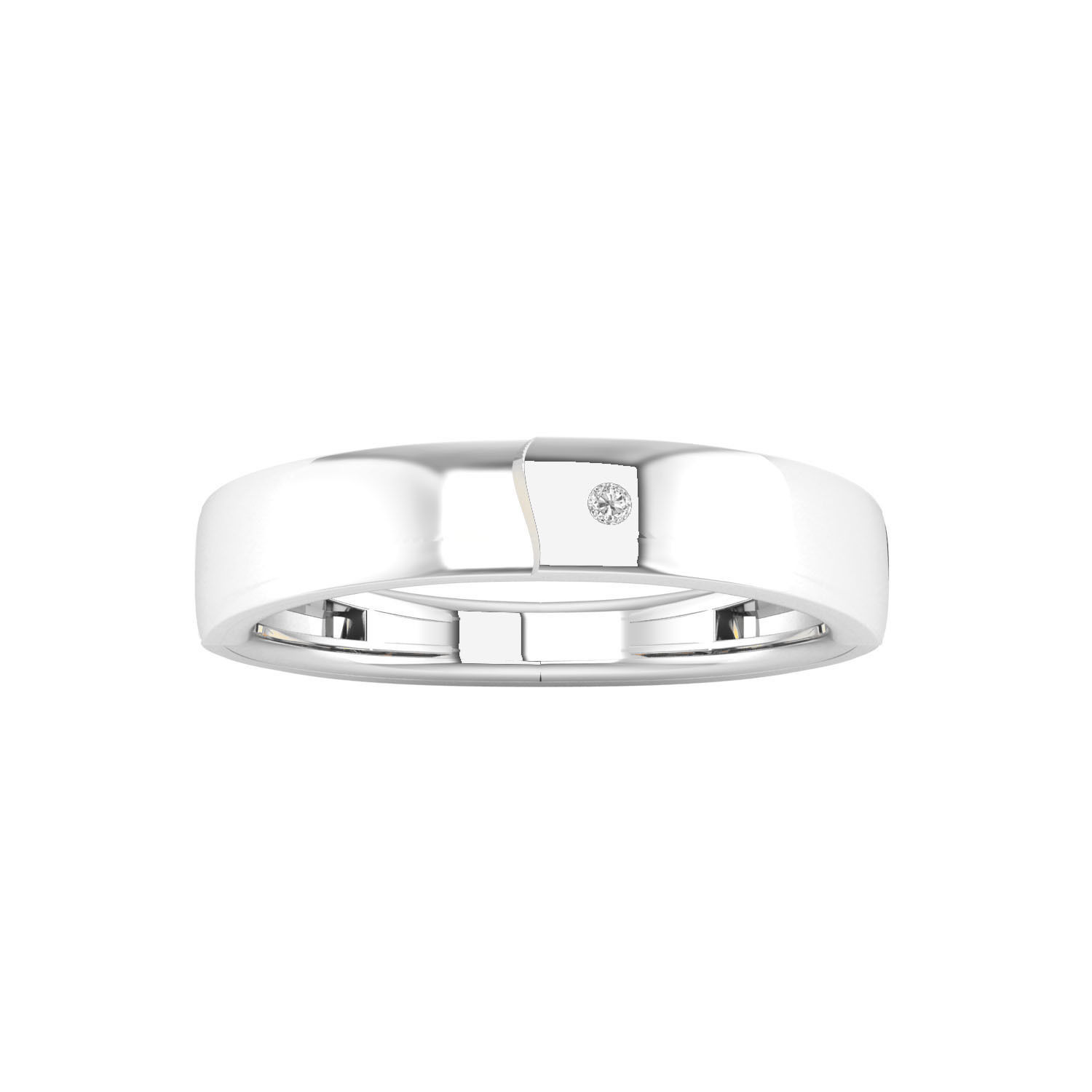 Women band ring 3dm render 3D print model 3D print model_9