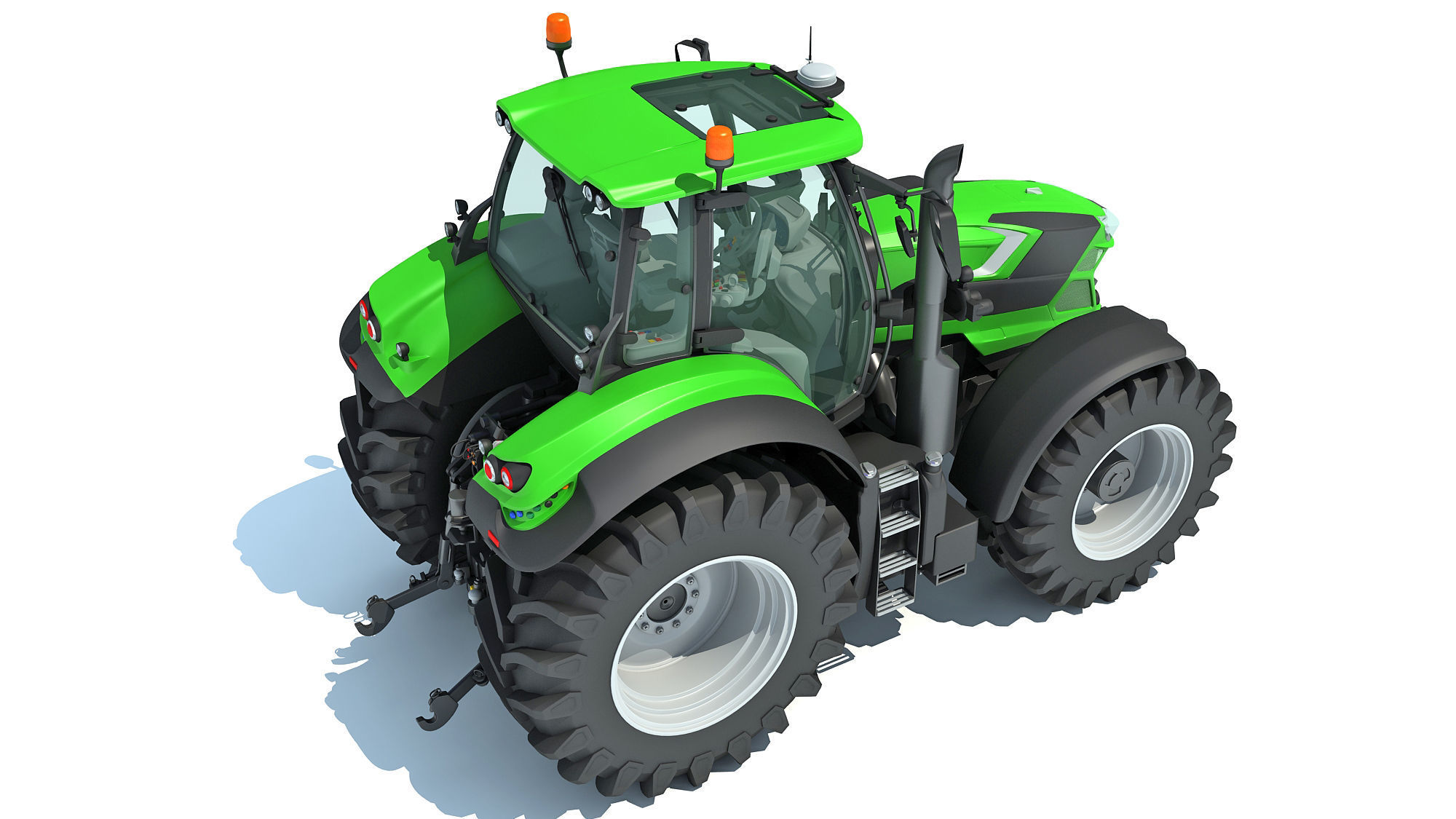 Farm Tractor 3D model_6