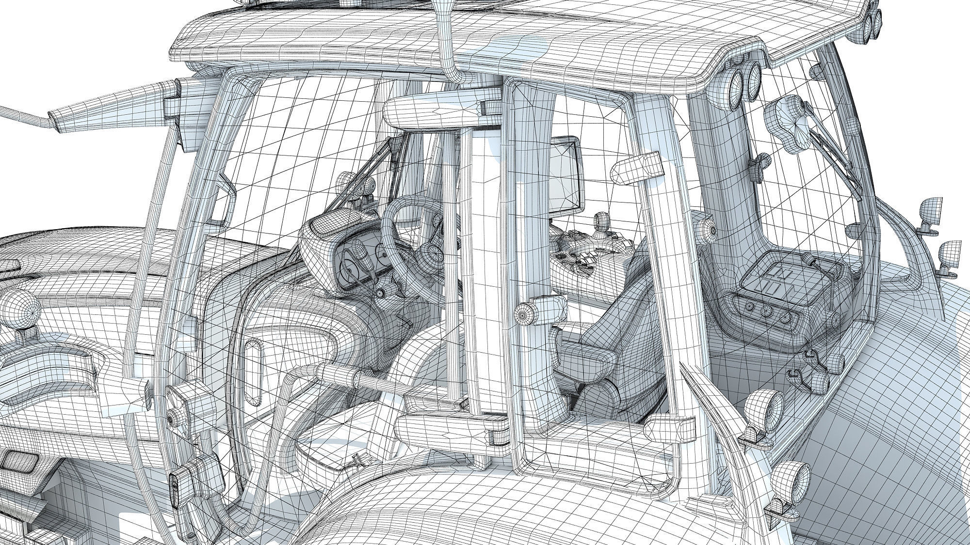 Farm Tractor 3D model_15