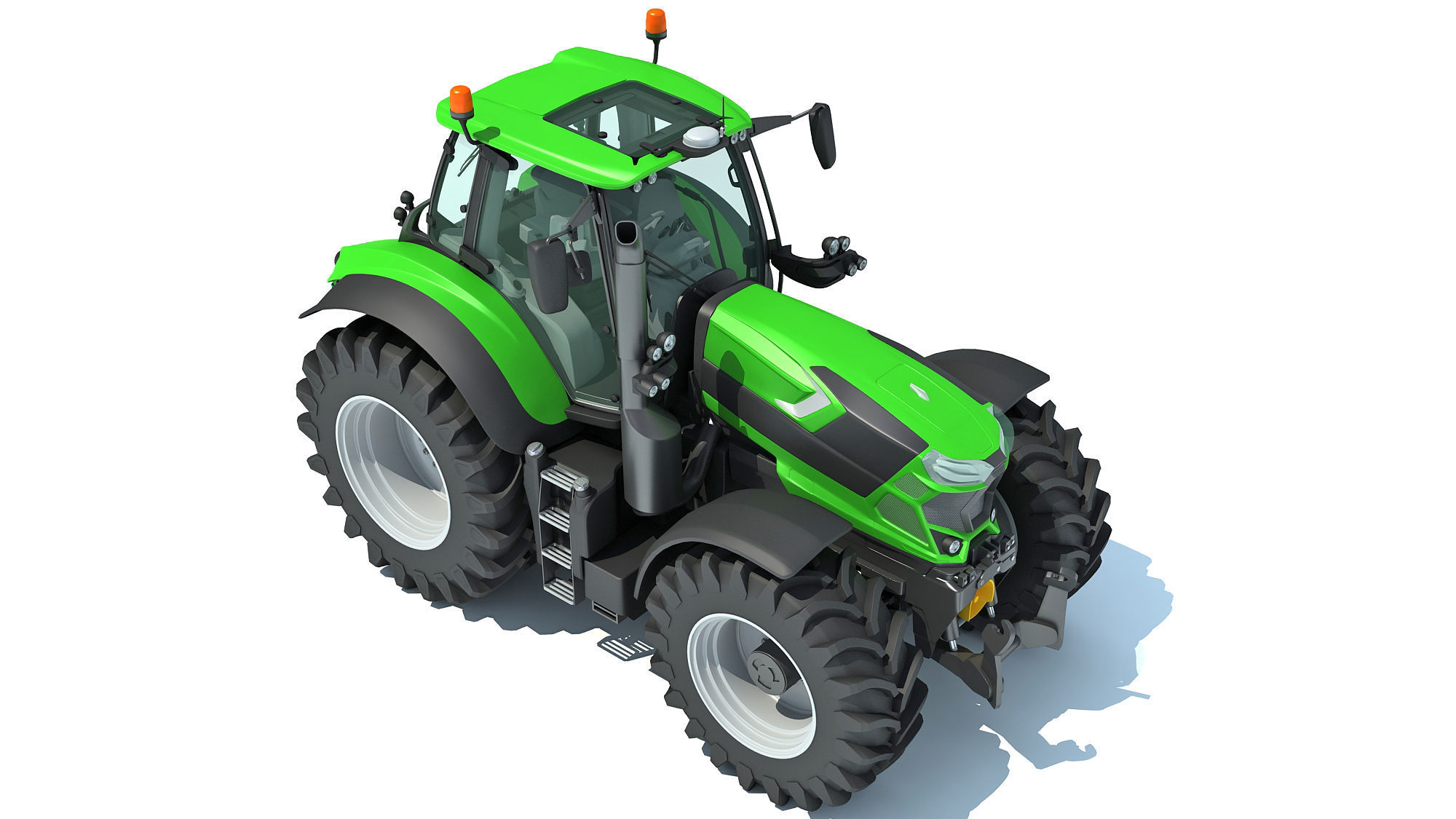 Farm Tractor 3D model_9
