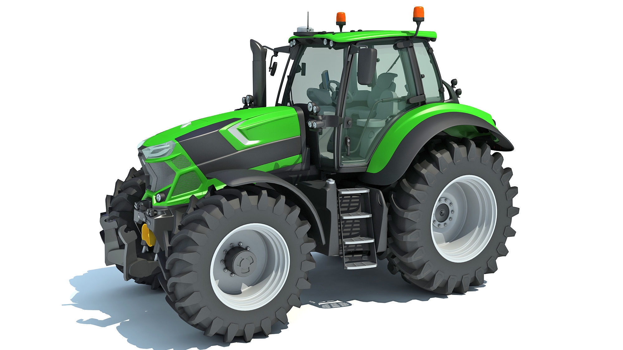 Farm Tractor 3D model_1
