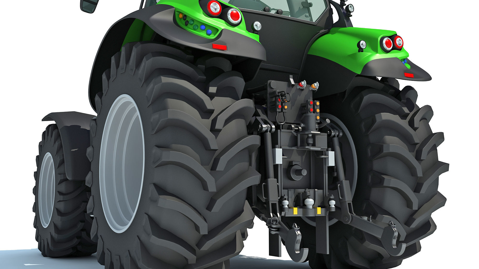 Farm Tractor 3D model_13