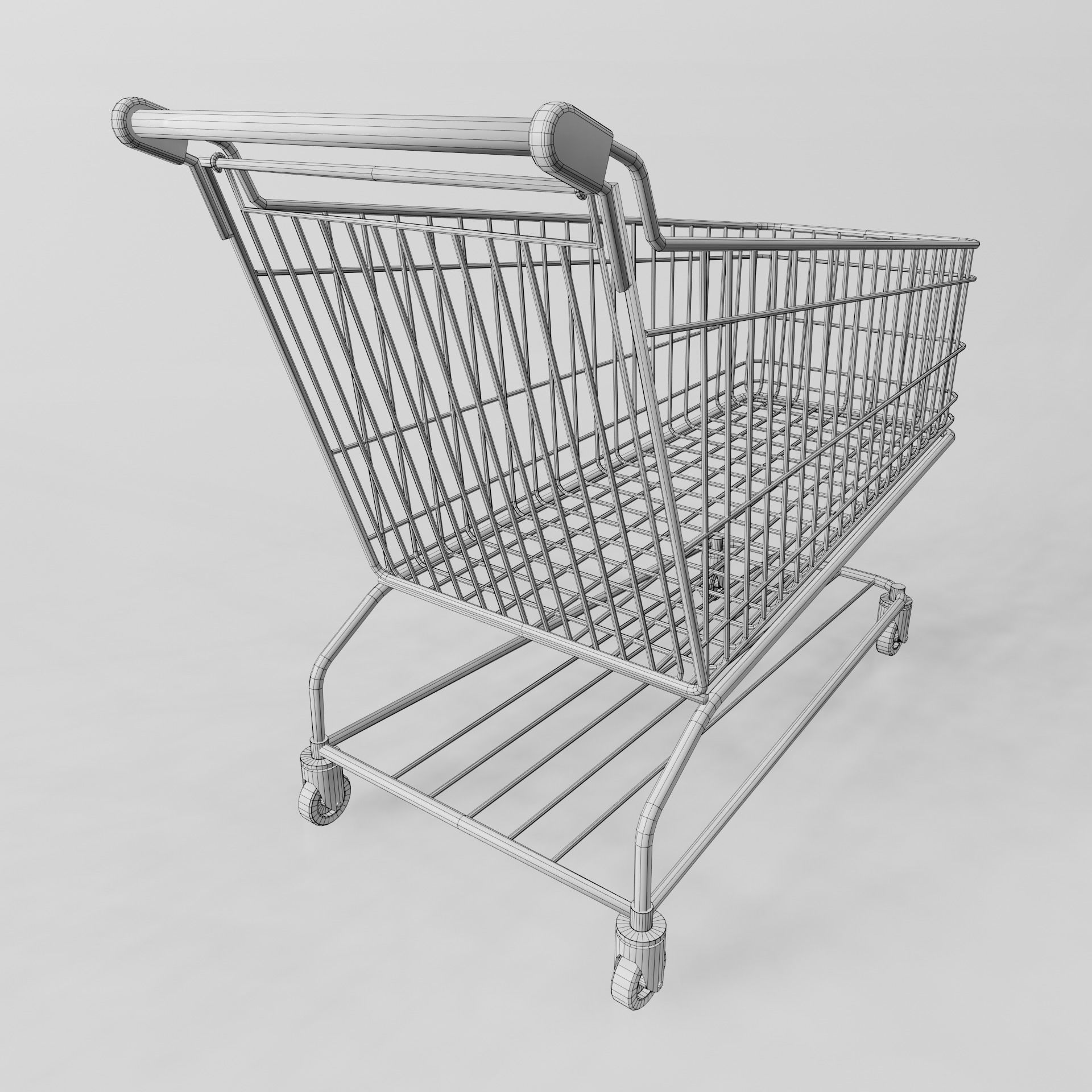 SHOPPING CART 3D model_8