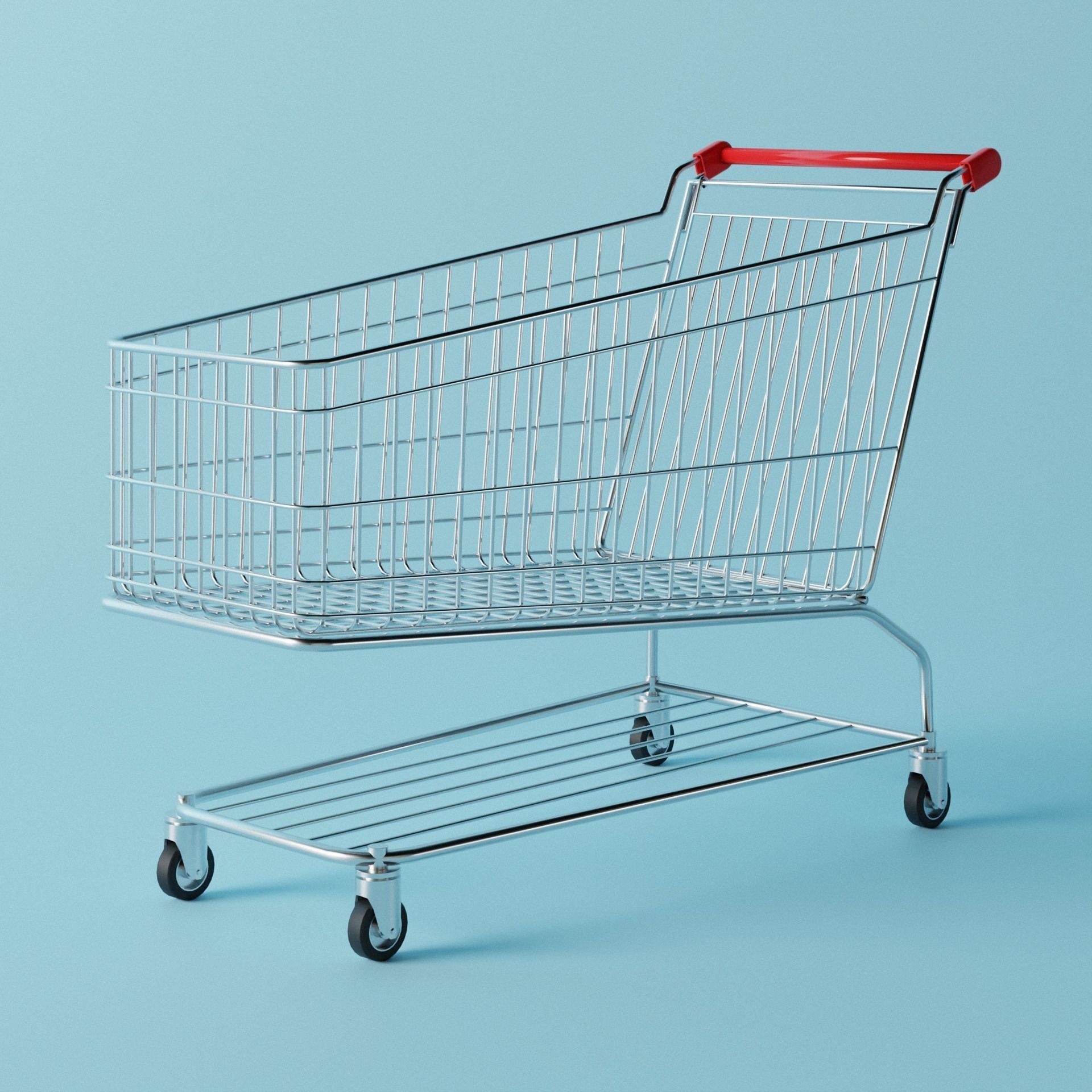 SHOPPING CART 3D model_6