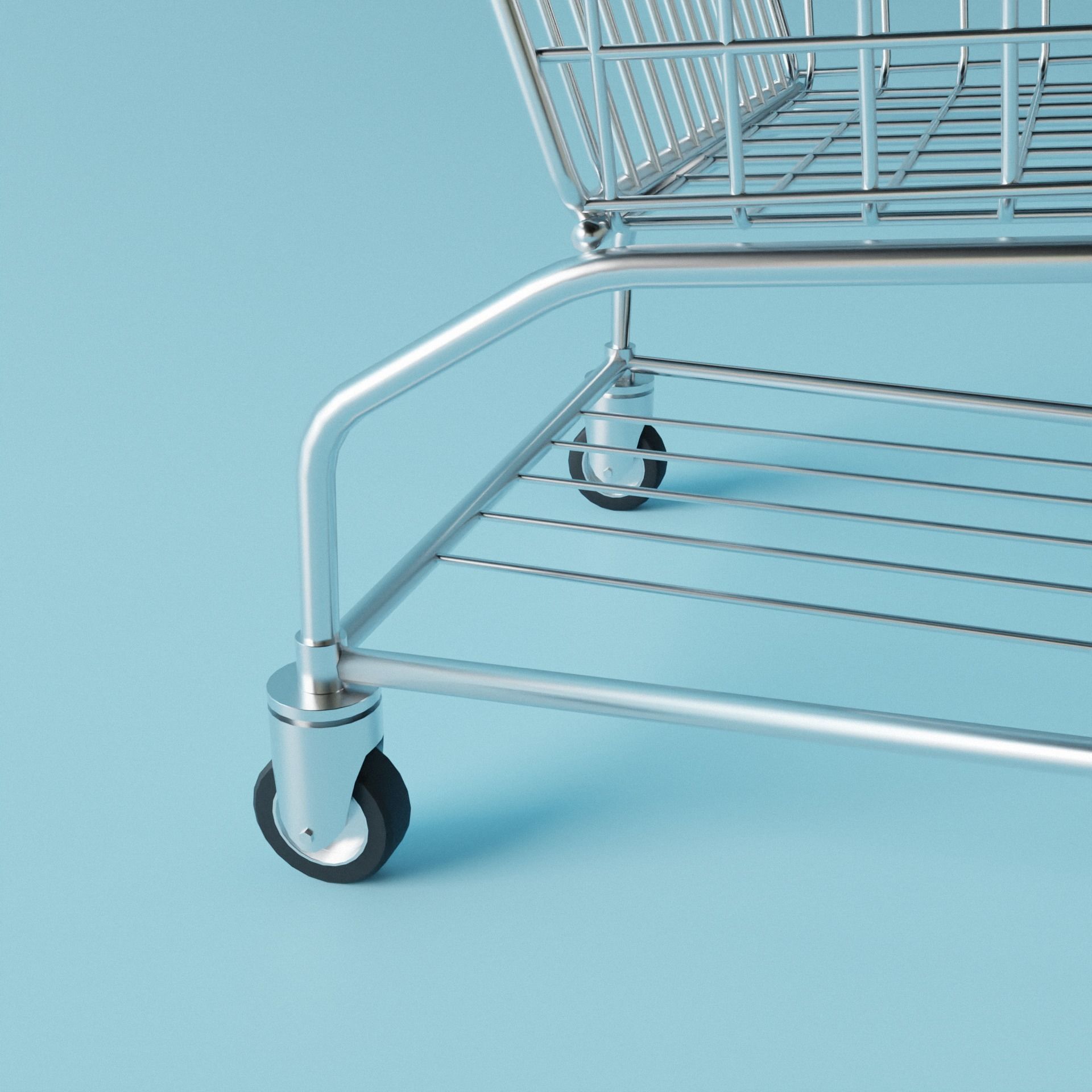 SHOPPING CART 3D model_2