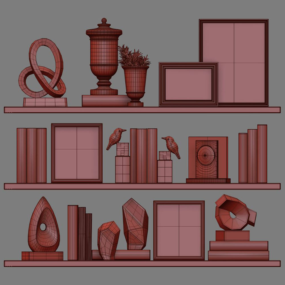 Decor Set 102 3D model_4
