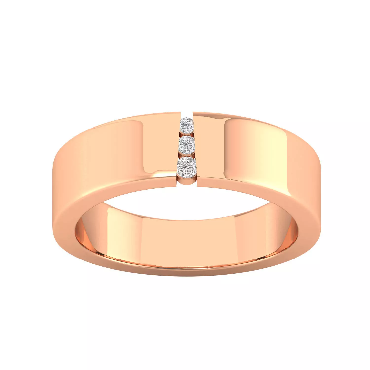 Women band ring 3dm render 3D print model 3D print model_0